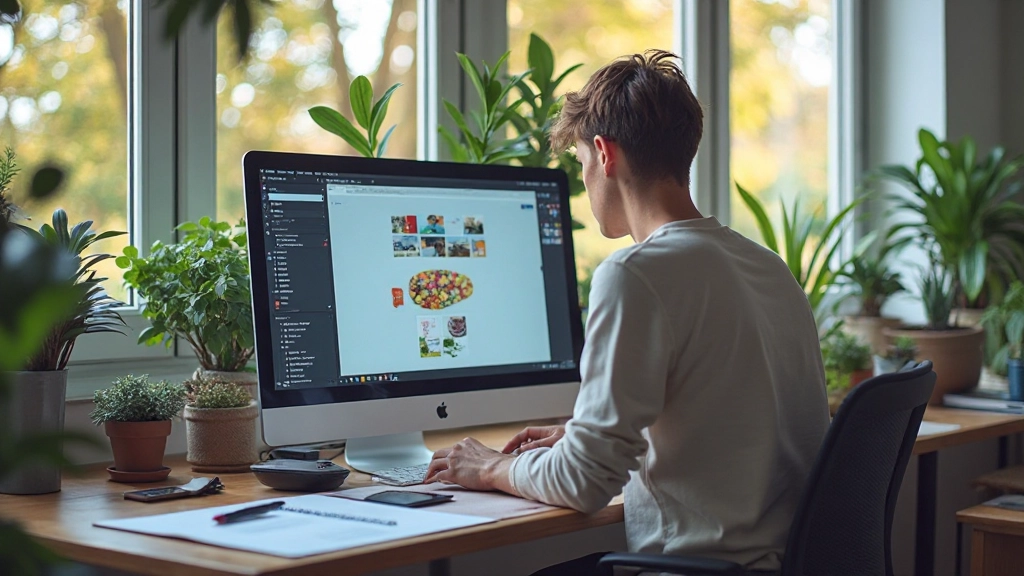 Grafisch ontwerpstudio met professionele designersoftware en creatieve werkruimte