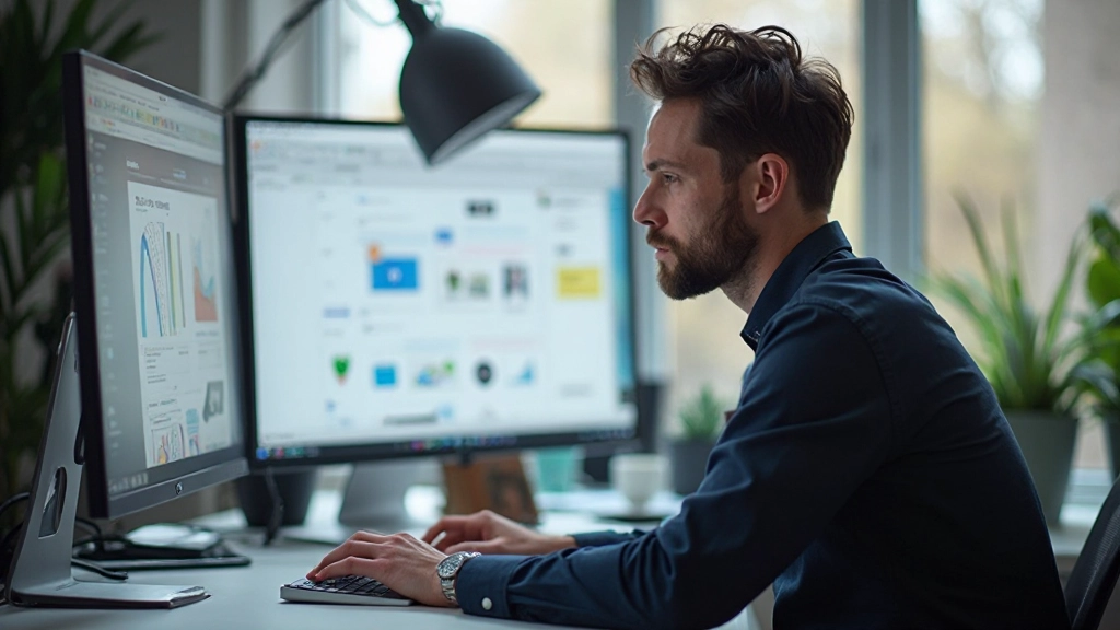 Interface design layout met goed geplaatste pictogrammen en visuele hiërarchie
